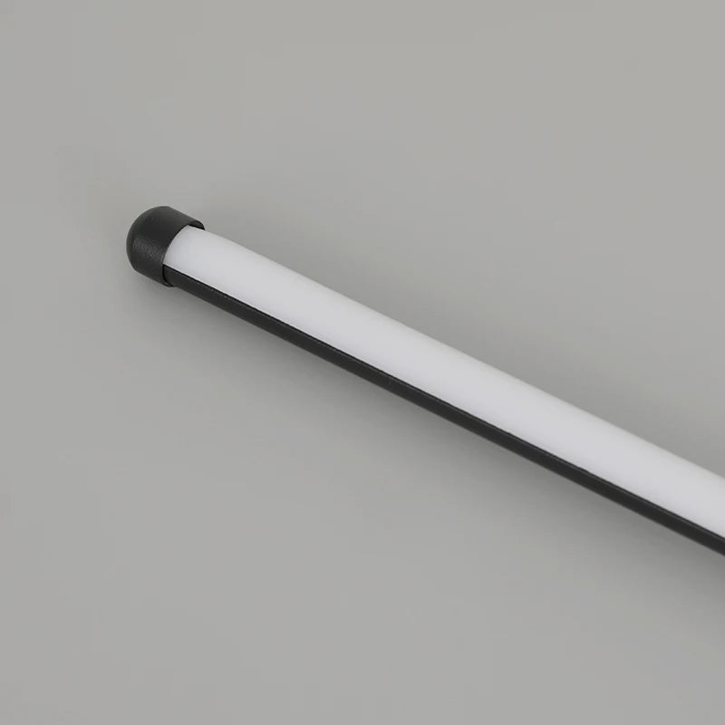 Modern Long LED Wall Lamp – Black I-Shaped Lighting for Bedroom, Living Room & Corridor