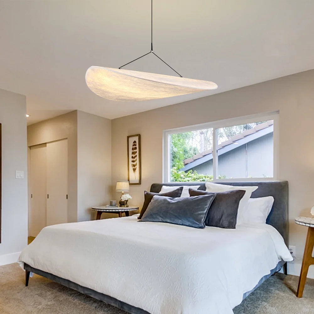 LIMIT LIGHT Silk LED Ceiling Chandelier – Modern Japanese-Style Handmade Pendant Lamp