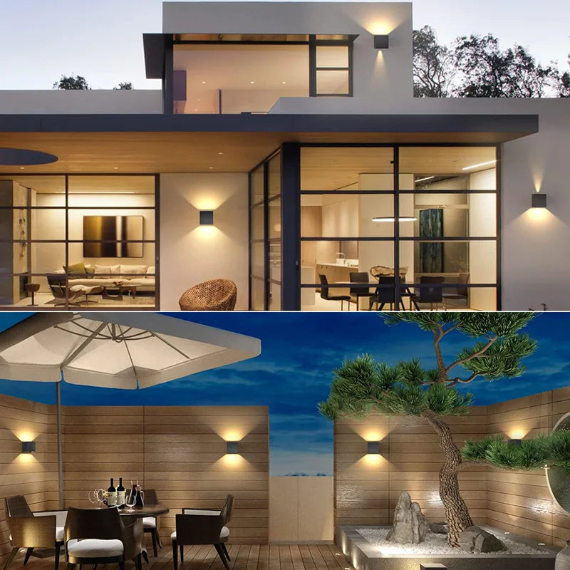 Aluminum LED Outdoor Wall Light – Waterproof Porch, Garden, Bedroom, Living Room, Corridor & Stairs Lighting