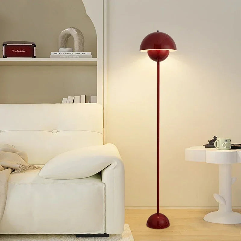 Simple Modern Cream Style Bud LED Floor Lamp – High Quality E27 Table and Desk Light for Bedroom and Living Room