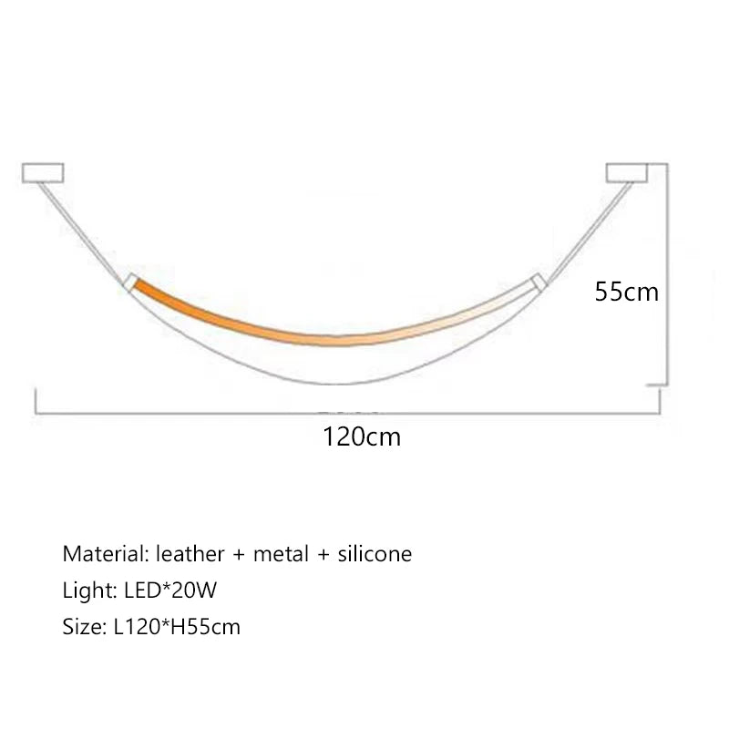 Nordic Modern Hanging Pendant Lamp Lustre Minimalist Line Design LED Light Home Decor Living Room Dining Hotel Salon Chandeliers