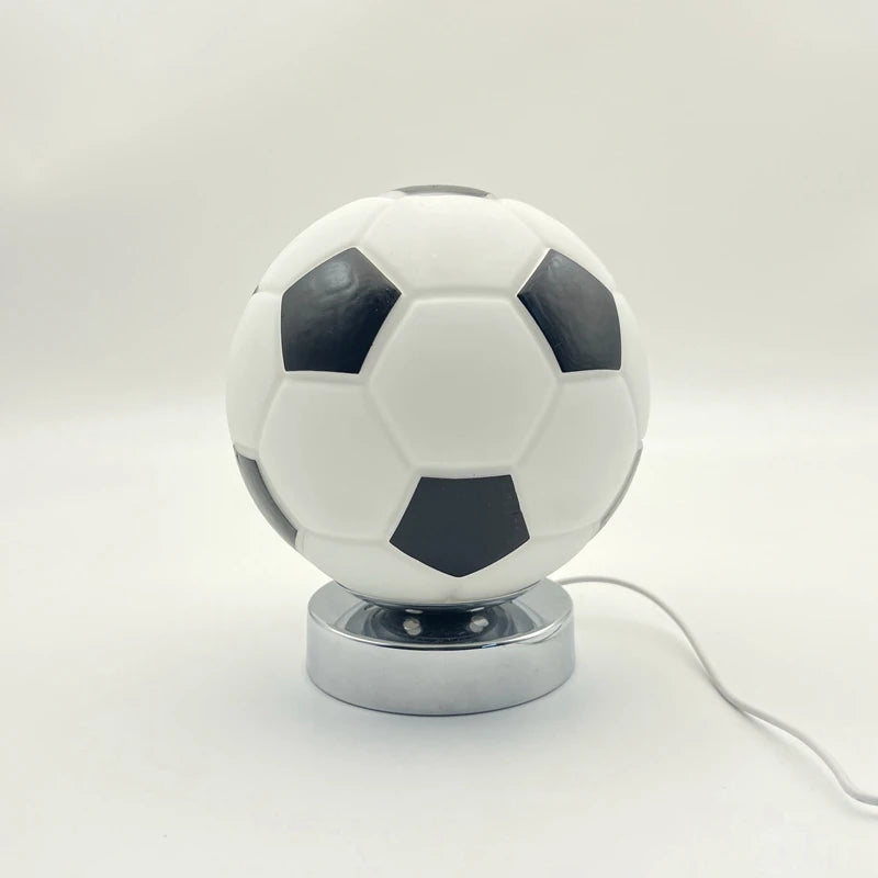 Football Theme Table Lamp – Creative Decorative LED Desk Light with Dimmable Touch Control
