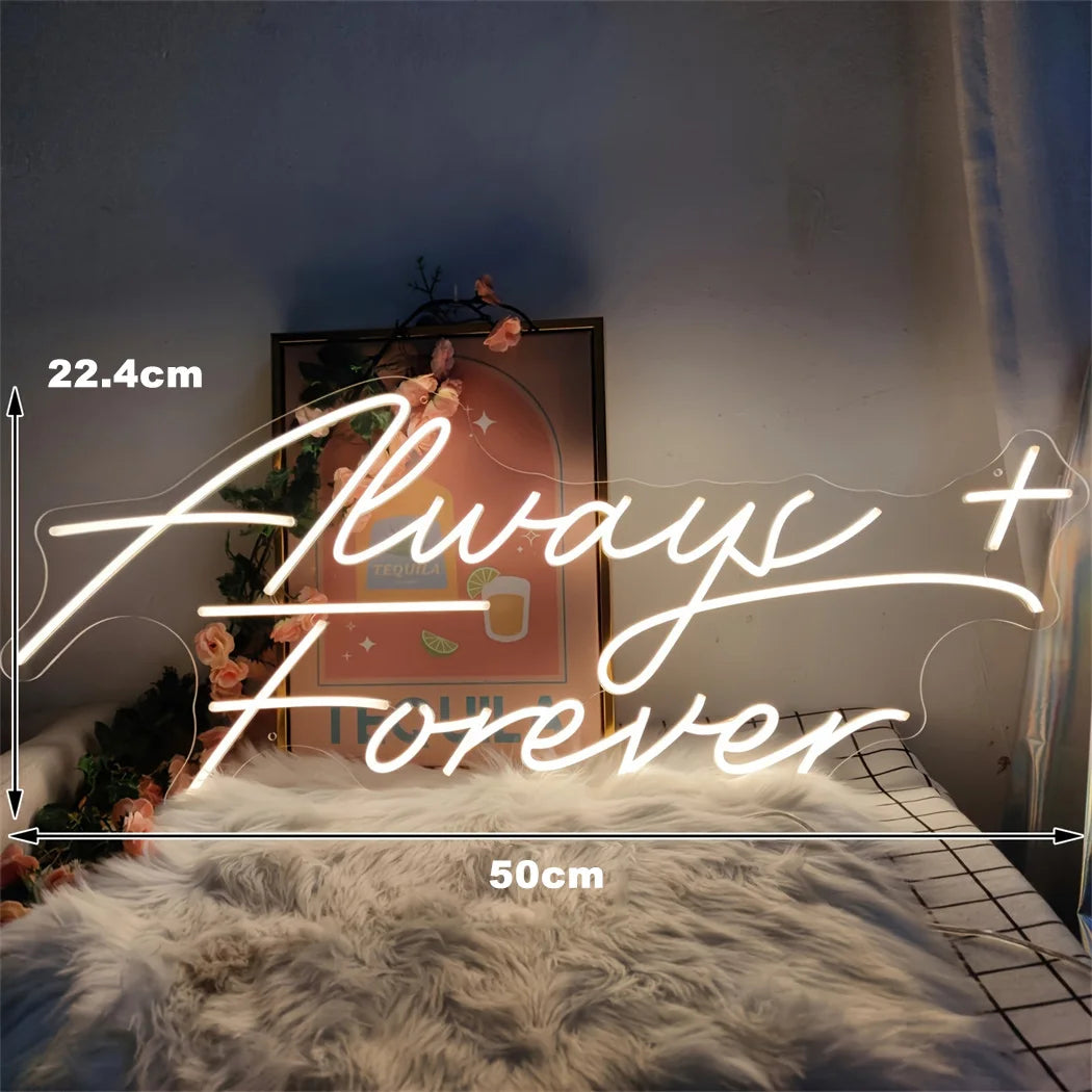 It Was Always You Neon LED Sign – Romantic Wedding and Bedroom Aesthetic Wall Light