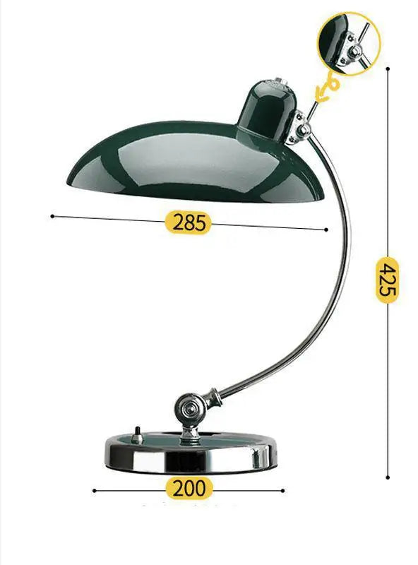 Danish Bauhaus Desk Lamp – Nordic Retro Vintage LED Bedside and Study Light