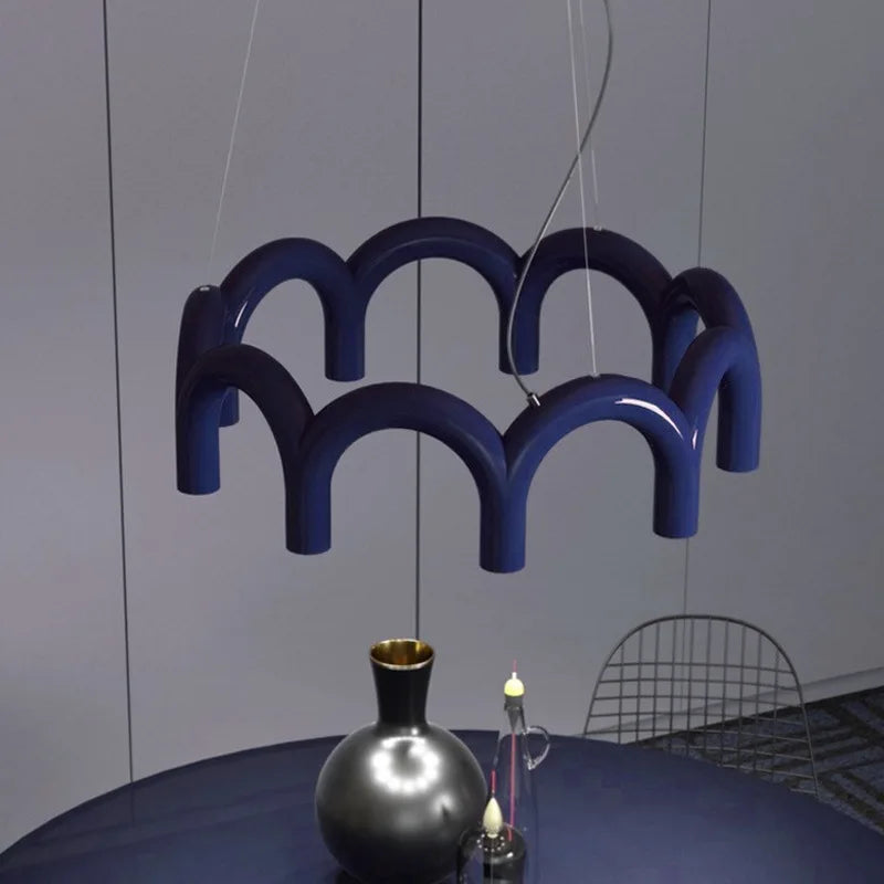 Oblure Arch Chandelier – Post-Modern U-Shaped Pendant Light