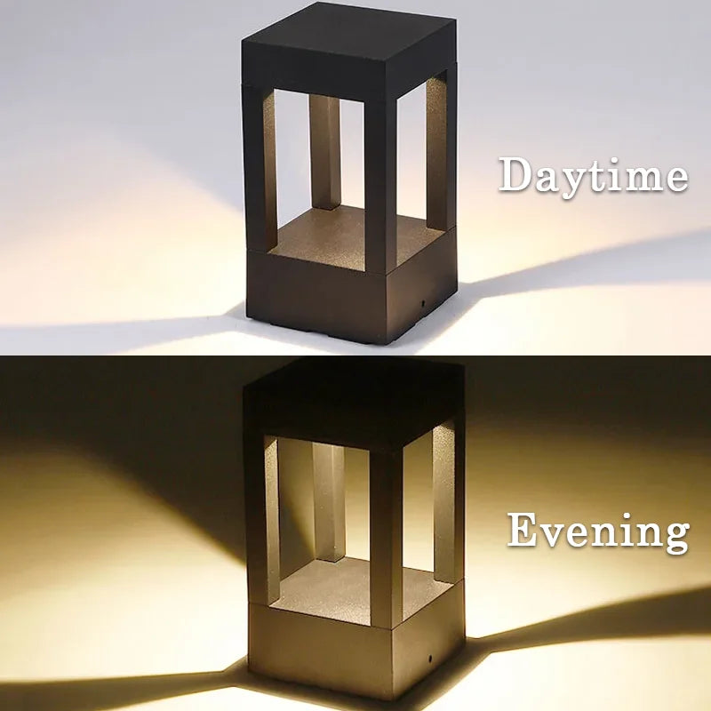 Outdoor Lawn Lamp LED Waterproof – Modern Aluminum Garden & Patio Bollard Light for Pathways, Pools & Courtyards
