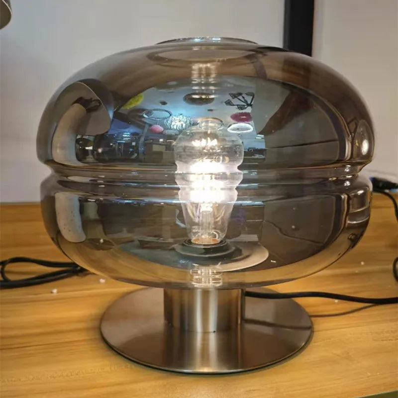 Post-modern Minimalist Glass Table Lamp – Scandinavian Creative Bedside and Living Room Light Luxury Décor