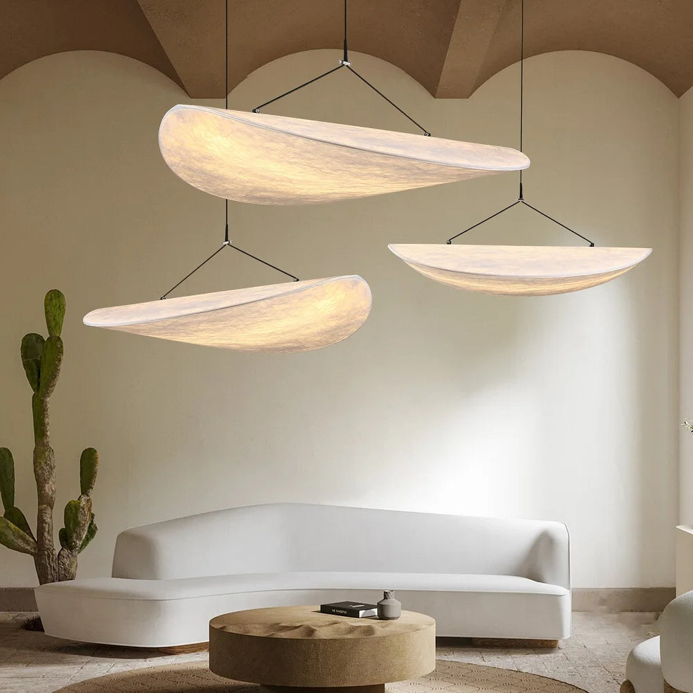 LIMIT LIGHT Silk LED Ceiling Chandelier – Modern Japanese-Style Handmade Pendant Lamp