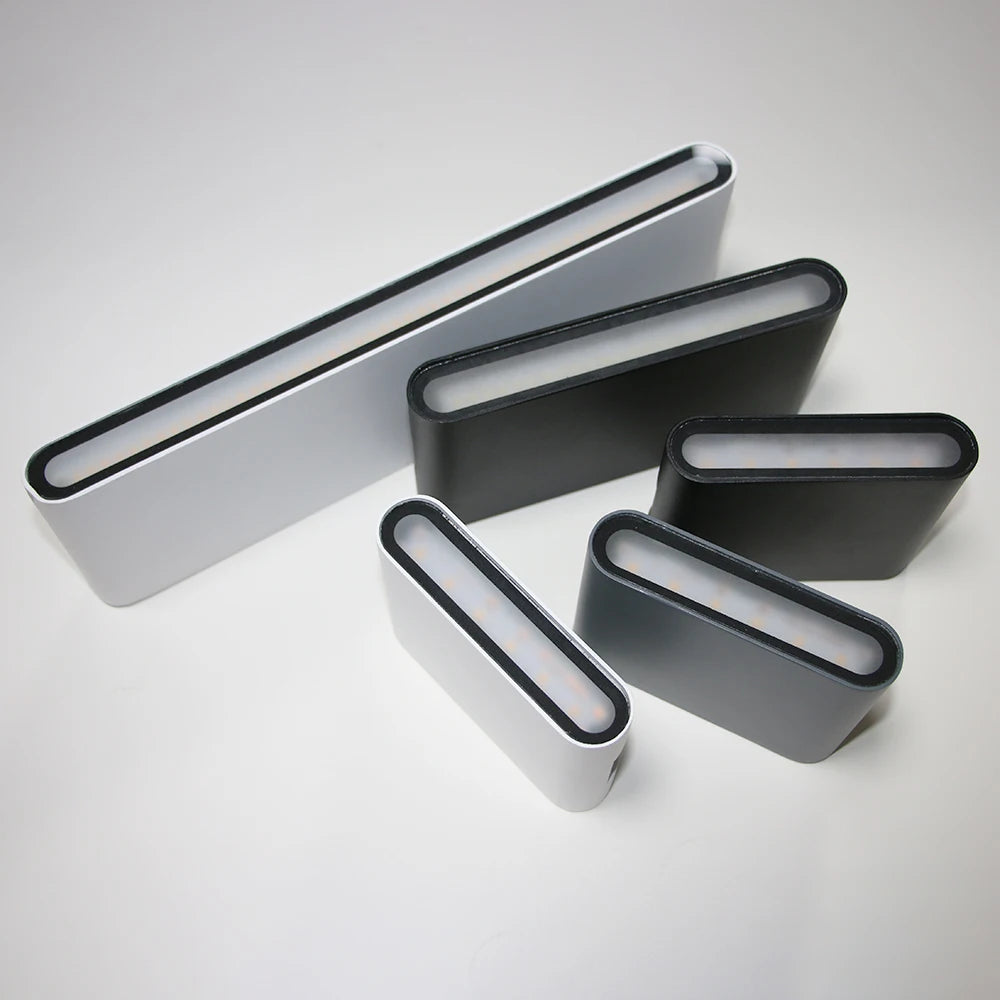 6W, 12W, 24W LED Outdoor Waterproof Wall Lamp – Aluminum Exterior Wall Sconce for Bedroom, Living Room, Balcony