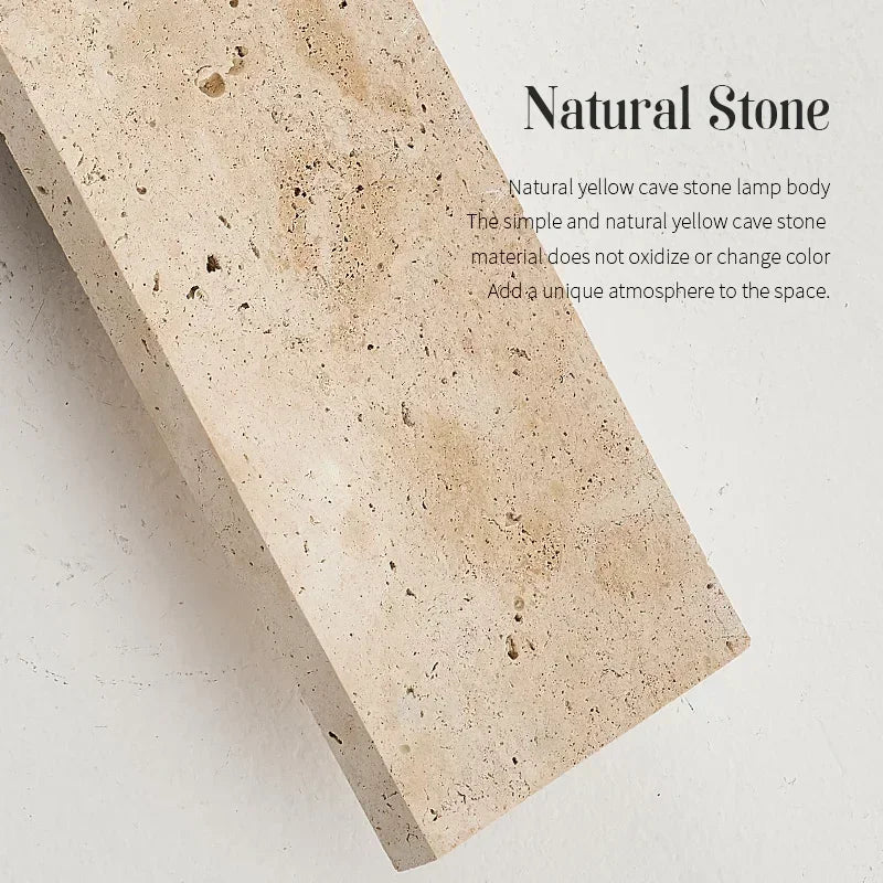 Outdoor Waterproof Natural Stone LED Wall Lamp – 18W Modern Strip Light for Exterior and Bedroom Decoration