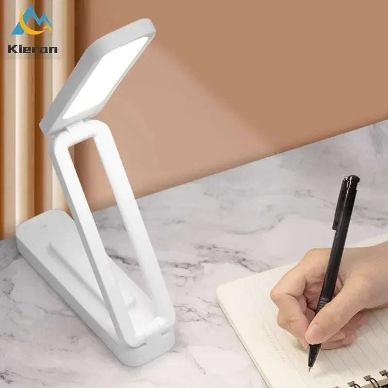 Nordic Modern Folding LED Desk Lamp – Touch Control Rechargeable Light for Bedroom, Study, Hotel, and Living Room Décor
