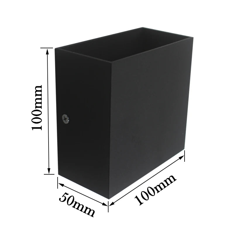 Modern Up Lamp; Down LED Wall Sconces – Minimalist Aluminum Indoor Lamps for Living Room, Hallway, and Bedroom Décor (2 Pack)