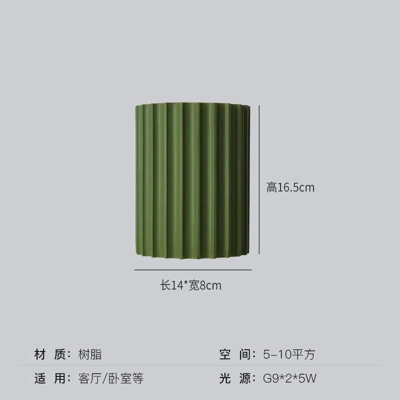 Modern Nordic Pumpkin LED Wall Lamp – Resin Bedside Sconce for Bedroom and Home Décor Lighting