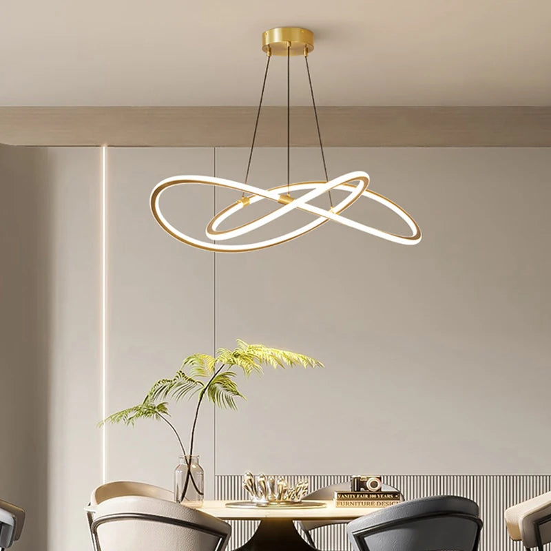 Modern LED Chandelier – Decorative Ceiling Light for Living Room, Dining Room, Bedroom & Kitchen