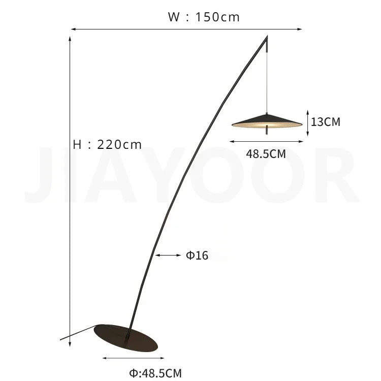Lampadaire minimaliste haut de gamme et créatif – Lampe sur pied LED réglable pour salon, chambre, bureau