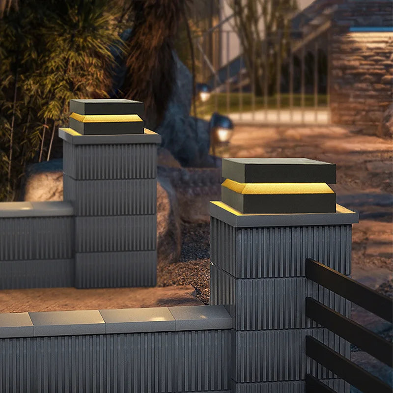 Outdoor Courtyard LED Lawn Lamp – Waterproof IP65 Garden Square Light for Pillars, Fences, Door Posts & Landscape Decoration