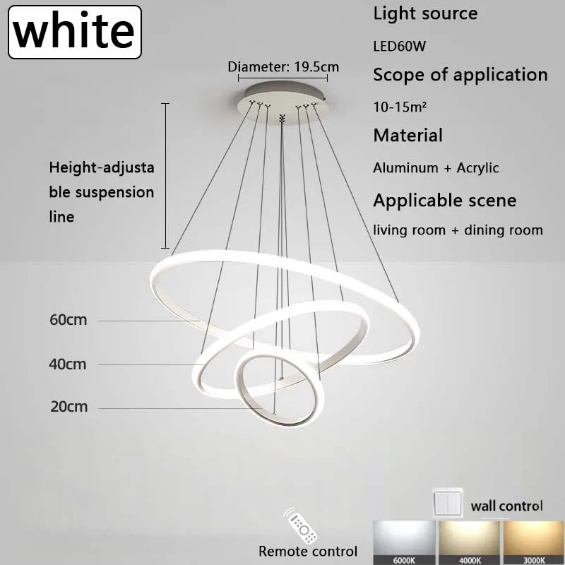 Nordic Starry Sky Projection LED Chandelier – Modern Black & Gold Ceiling Pendant for Living Room, Bedroom, Kitchen