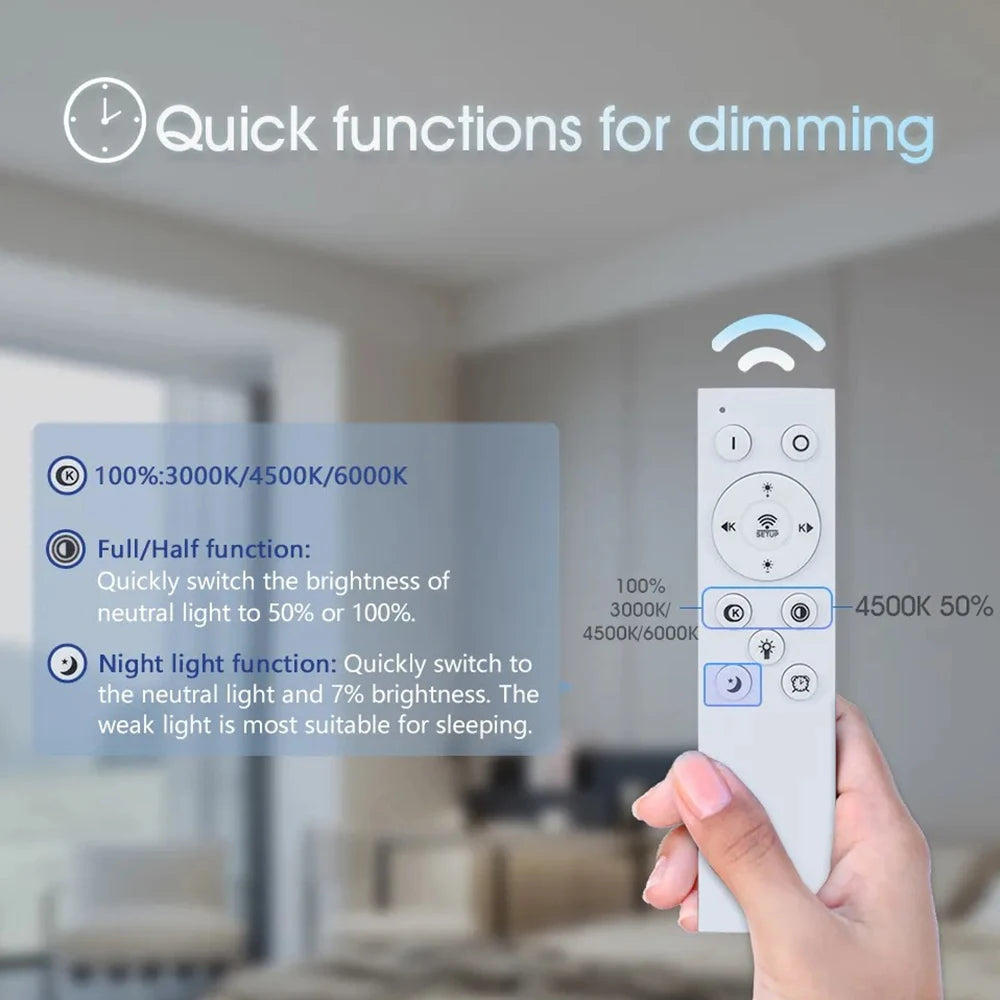 Modern LED Circle Ring Chandelier – Minimalist Ceiling Light for Living Room, Bedroom, Study & Office