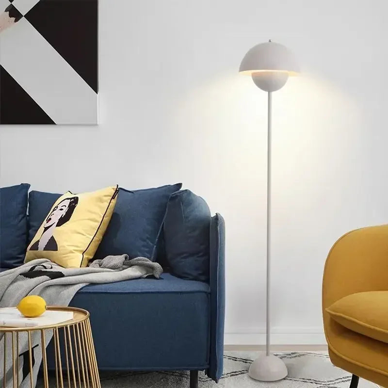 Simple Modern Cream Style Bud LED Floor Lamp – High Quality E27 Table and Desk Light for Bedroom and Living Room