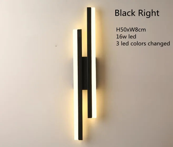 Modern LED Wall Sconce – Copper Line Pipe Design With Acrylic Shade for Bedroom, Living Room, and Corridor Lighting