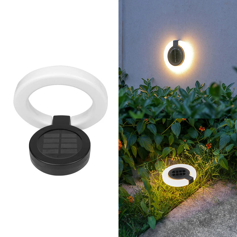 Solar Atmosphere Ground and Wall Lights – Waterproof Outdoor Buried Lamps for Garden, Balcony & Pathway Decor