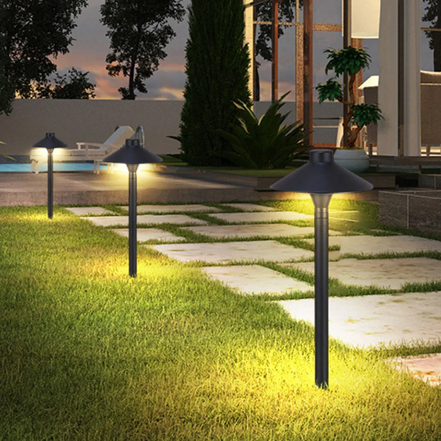 7W Aluminum Outdoor Mushroom Landscape Pathway Light – Waterproof Garden Lawn Bollard Lamp for Courtyard &amp; Exterior Decoration